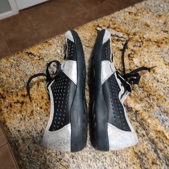 Rieker Remonte Women's Sneakers Size US 8 EU 39 Black Silver - Stylish Comfort - Picture 8 of 15